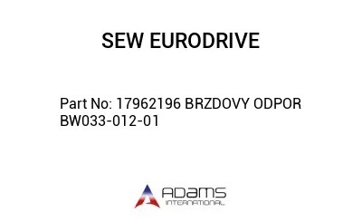 17962196 BRZDOVY ODPOR BW033-012-01