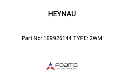189925144 TYPE: 2WM