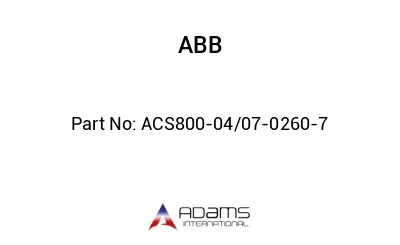 ACS800-04/07-0260-7