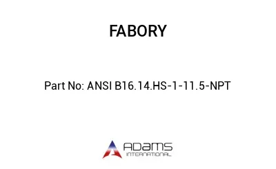 ANSI B16.14.HS-1-11.5-NPT