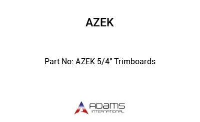 AZEK 5/4" Trimboards