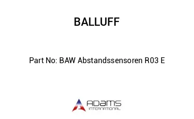 BAW Abstandssensoren R03 E									