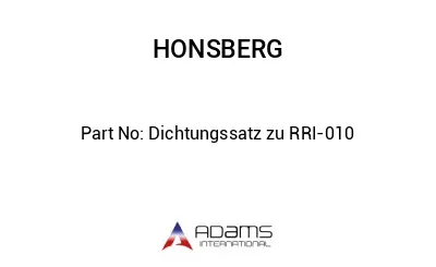 Dichtungssatz zu RRI-010