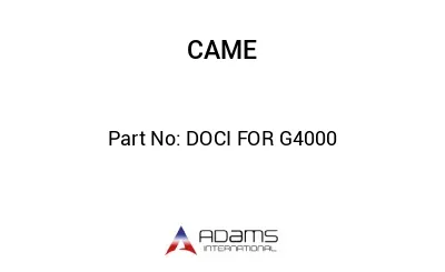 DOCI FOR G4000