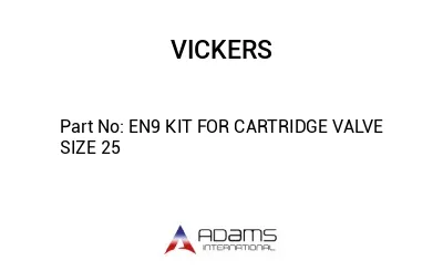 EN9 KIT FOR CARTRIDGE VALVE SIZE 25