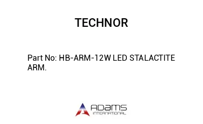 HB-ARM-12W LED STALACTITE ARM.