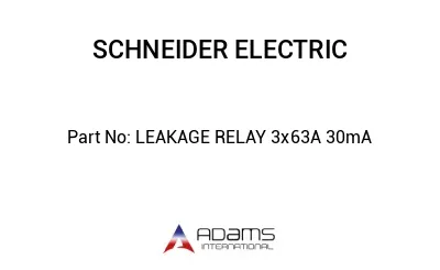 LEAKAGE RELAY 3x63A 30mA