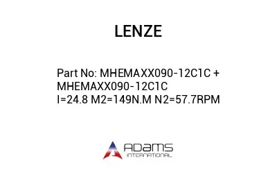 MHEMAXX090-12C1C + MHEMAXX090-12C1C I=24.8；M2=149N.M；N2=57.7RPM