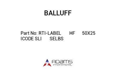 RTI-LABEL	 HF	 50X25	 ICODE SLI	 SELBS					