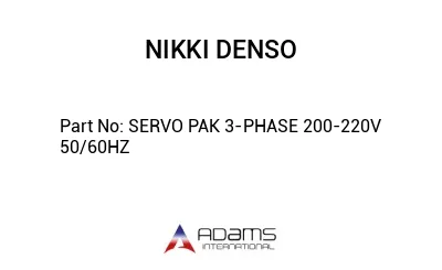 SERVO PAK 3-PHASE 200-220V 50/60HZ