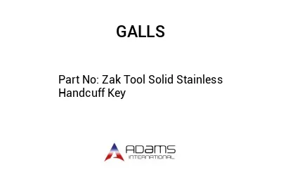 Zak Tool Solid Stainless Handcuff Key